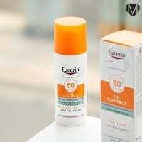 ราคา Eucerin Sun Gel Creme Oil Control Dry Touch SPF 50 ครีมกันแดด สำหรับผิวมัน (21837504248)