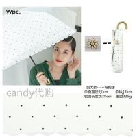 ราคา ร่มกันแดดยูวี WPC ของญี่ปุ่นร่มกันแดดแบบใช้มือเก็บได้สองแบบเคลือบเงาสีดำน้ำหนักเบาพิเศษด้ามไม้ลายดอกไม้ร่มกันแดด (14051189880)
