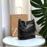 ราคา Zara MYLRF กระเป๋าสะพายไหล่ หนังนิ่ม ทรงบักเก็ต ความจุขนาดใหญ่ (21621179061)