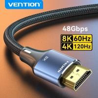 ราคา Vention สาย HDMI 2 1 ต่อทีวี 8K 60Hz 48Gbps สายhdmi 4kของแท้ สายอากาศทีวี Cable for สายเชื่อมต่อTV สายทีวี Monitor PS4 โปรเจคเตอร์ สายเคเบิล HDMI สายอ่อน สายhdmiต่อทีวี (21837350988)