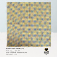 ราคา ผ้าเช็ดหน้าผ้าผูกผมผ้าเช็ดปาก คอทตอนเนื้อดี 18 x18 Handkerchief and Napkin 100 Cotton 18 x18 จิม ทอมป์สัน Jim Thompson (17872696370)