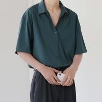 ราคา พร้อมส่ง COD เสื้อนักศึกษาแขนสั้น เสื้อเชิ้ตแขนสั้น เสื้อเชิ้ตเกาหลี แขนสั้น แฟชั่นผู้ชาย สีพื้น ผ้านิ่มใส่สบาย ไม่ต้องรีด เชิ้ตแข (19775003146)