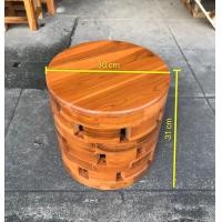 ราคา เก้าอี้ทรงกลมไม้สักแท้ เก้าตอไม้สัก เฟอร์นิเจอร์ไม้สักราคาถูก เป็นได้ทั้งเก้าอี้ (15979422443)