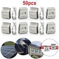 ราคา 20 30 50 100Pcs Edge Clip Solar PV Cable Value Cable Tie Stainless Steel New (15929698906)