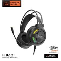ราคา หูฟังเกมมิ่ง EGA LITE H108 LED Lighting 7 1 VIRTUAL Jack 3 5mm 2 หัว 1 USB รับประกันสินค้า 1 ปี (21527830205)