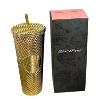 ราคา แก้วน้ำ พลาติก Starbucks 2ชั้น รุ่น Blackpink ขนาด710ml แถม กล่อง หลอดพลาสติก ฝาแก้ว ปลีก ส่ง (21780358379)