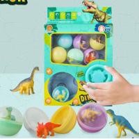 ราคา ของเล่น DIY ตู้หมุนไข่ เครื่องหมุนไข่ ไดโนเสาร์งับนิ้ว 8 ลูก ไข่กาชาปอง ตู้กาชาปองของเล่น (21581947566)