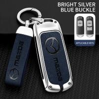 ราคา ปลอกกุญแจโลหะสำหรับรถยนต์มาสด้าใหม่พวงกุญแจเคสกุญแจหนังแท้ Mazda 3 5 6 CX5 CX3 CX8 CX30 RX7 RX8 (20306332573)