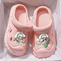 ราคา J H พร้อมส่ง TO HAP รองเท้าหัวโต ลายหยัก สายคาด ตกแต่งตุ๊กตา (20375602469)