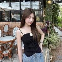 ราคา Aurora fasion thai พร้อมส่ง เสื้อสายเดี่ยว ไหมพรม ติดดอกไม้น่ารักมาก งานดีผ้าหนา ผ้าร่องไฮโซ (21794045712)
