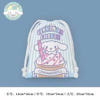 ราคา Sanrio Drawstring bag Cinnamoroll Cartoon Small Bag Student Sundries Storage Bag Cosmetic Bag Portable Bag (21520098720)