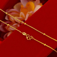 ราคา สร้อยคอทอง เหมือนแท้ 100 สร้อยทอง ทองโคลนนิ่ง ทองชุบ ทองปลอม ทองเคลือบแก้ว สร้อยทอง 45cm (21667257015)