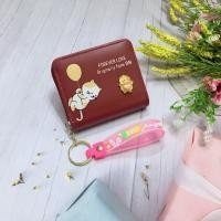 ราคา SS79 กระเป๋าสตางค์ผู้หญิงใบสั้น กระเป๋าสตางค์กระเป๋าสตางค์ใบสั้น มีซิปใบสำหรับใส่เหรียญ มีช่วงใส่บัตรงทั้งหมด4ช่อง วัดสุด หนังPU รุ่นใหม่ (21356832804)