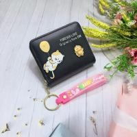 ราคา SS79 กระเป๋าสตางค์ผู้หญิงใบสั้น กระเป๋าสตางค์กระเป๋าสตางค์ใบสั้น มีซิปใบสำหรับใส่เหรียญ มีช่วงใส่บัตรงทั้งหมด4ช่อง วัดสุด หนังPU รุ่นใหม่ (21356832802)