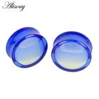ราคา Alisouy 2 PCS Piercing Glow In Dark Acrylic Ear Plugs Tunnel Flesh Expander Plugs and Tunnels Ear Plug Piercing Body Piercing Jewelry (9360189852)