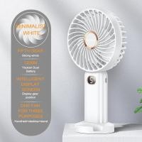 ราคา GOOJODOQ 2024 New Desktop Mini Fan USB Charging Office Small Fan Electric Fan Rechargeable Fan For Student (21790172742)