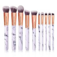 ราคา 10ชิ้นแปรงสำหรับแต่งหน้าหินอ่อนสังเคราะห์คาบูกิระดับพรีเมี่ยมแปรงเกลี่ยคอนซีลเลอร์แป้งทาหน้าแปรงอายแชโดว์ (21431177582)