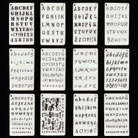 ราคา ส่งจากกรุงเทพ แผ่นแม่แบบฉลุลายตัวอักษร ลายตัวอักษร ตัวเลข ใช้ซ้ําได้ DIY (21675861160)