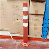 ราคา เสาจราจร หลักจราจร เสาจราจรล้มลุก แถบสะท้อนแสงสีขาว แบบพลาสติก และ EVA (21630127835)