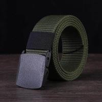 ราคา นักเรียนเข็มขัดระบายอากาศผ้าใบเข็มขัดยุทธวิธีเข็มขัดพลาสติกหัวเข็มขัดปรับเข็มขัด (947394252)