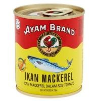 ราคา Mackerel in Tomato Sos Ayam Brands 230 g ปลากระป๋องตราไก่ ขนาดกลาง ขนาด 230 กรัม 1 กระป๋อง (7060334142)