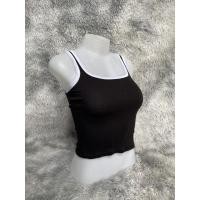 ราคา เสื้อกล้ามวินเทจสายสี เอวลอย ผ้าคอตตอน กล้าม เอวลอย (19380625348)