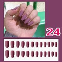 ราคา PPHOO เล็บปลอม พร้อมส่ง JP สีพื้น สีด้าน เล็บปลอม เล็บ สำเร็จรูป พร้อมกาวติดเล็บ พร้อมส่งในไทย (10975785279)