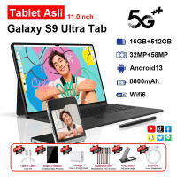 ราคา รองรับการเก็บเงินปลายทาง แท็บเล็ตใหม่ล่าสุด Galaxy S9 S9 Ultra 16GB 512GB แท็บเล็ต Android 11 นิ้วเต็มหน้าจอหน้าจอขนาดใหญ่ Wifi 5G dual SIM HD หน้าจอขนาดใหญ่ (21760545318)
