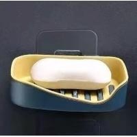 ราคา Home wall mounted soap box creative punch free soap box bathroom soap box soap rack drain soap rack (21100610023)