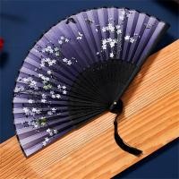 ราคา Hand Fan Folding Fan Bamboo Fan Silk Fan Craft Fan Dance Fan (21559695179)