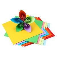 ราคา กระดาษสีสี่เหลี่ยม ขนาด 15x15 ซม 100 แผ่น กระดาษพับนก กระดาษกับโอริกามิ DIY Origami Paper พับเต่า พับหัวใจ (21542451075)