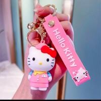 ราคา พวงกุญแจพรีเมี่ยม Sanrio Kawaii Hello Kitty Keychain Cute Dress Shape Keychain Bell Car Keychain Anime Backpack Decoration Small Gift Pendant (17335120148)