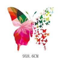 ราคา ตัวรีด สติ๊กเกอร์รีดติดผ้าดอกไม้ผีเสื้อ (19418090050)