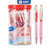 ราคา ปากกาลูกลื่นหมึกน้ำเงิน และหมึกแดง ขนาดเส้น 0 5 mm แพค 1 แท่ง คละสี Deli Q187 Ball point pen อุปกรณ์การเรียน (21474943298)