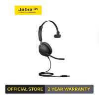 ราคา Jabra Evolve2 40 USB C UC Mono หูฟังประชุมออนไลน์ Wired Headset for Conference Call (21630477144)