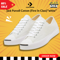 ราคา รุ่นฮิต Converse jack purcell ฺwhite รองเท้าผ้าใบคอนเวิร์ส แจ็ค สีขาว คลาสสิค (21472838661)