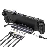 ราคา Suitable for Steamdeck Base Type C Docking Station USB3 0 Multi Functional Docking Station 4K60HZ Expander Spare Parts Accessories (21157993901)