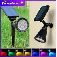 ราคา solar outdoor light waterproof solar garden lights wall lamp outdoor solar spotlight 7 Colors in 1 lamp 2 install ways 7 LED 9 LED 12 LED with 2200mAH rechargeable battery (17657532879)