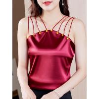ราคา เสื้อชั้นในสตรีแขนกุดผ้าซาตินทรงหลวมไซส์ใหญ่ (20640863262)