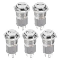 ราคา 12V 16mm Car LED Light Momentary Horn Button Metal Switch Push Button (19463052983)