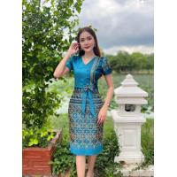 ราคา ชุดไทย เดรสไทย ผ้าไทยไหมแพรทิพย์ ลายน่ารักๆ (21529422319)