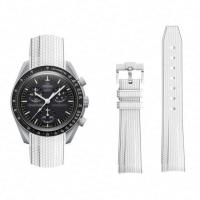 ราคา สายนาฬิกาสำหรับ Omega X Swatch Joint MoonSwatch สายนาฬิกา Seamaster 300 ผู้ชายผู้หญิง 20 มม ยางซิลิโคนปลายโค้งสำหรับ Seiko (19638433939)