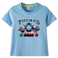 ราคา เสื้อยืดเด็กผู้ชายลายการ์ตูนรถไฟโธมัสและเพื่อนเสื้อยืดผ้าฝ้ายนิ่มแขนสั้นเสื้อผ้าเด็ก1 8ปี (18005869538)
