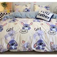 ราคา ผ้าปูที่นอน รัดมุม รวมผ้านวม ลายการ์ตูน ลีโล่ สติช ลายสติช Stitch ครบเซ็ต 6 ชิ้น ซักง่ายแห้งเร็ว ขนาด 3 5 5 6 ฟุต (21245584555)