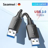 ราคา Seamwi USB 3 0 A Male to A Male Cable 2A 5Gbps 480Mbps USB Extension Cable for Laptop Smart PC Camera Hard Drive TV Box (21531303123)