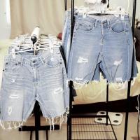 ราคา 04 คัดพิเศษ กางเกงยีนส์ขาสั้นชาย แบรนด์แท้ นำเข้า US JP KR คละแบบ (16722962365)