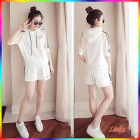 ราคา ขายเท ลดล้างสต็อค สินค้าใกล้หมดแล้ว เสื้อฮู้ด กางเกง ชุดเซท 2 ชิ้น สไตล์เกาหลี แนวสปอร์ต กางเกงมีกระเป๋า เสื้อ กางเกง 6 (5445624613)