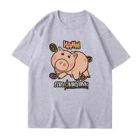 ราคา เสื้อยืด เสื้อยืดอนิเมะ คอกลม ผ้าคอตตอน พิมพ์ลายการ์ตูนหมูแฮม แฟชั่นน่ารัก อินเทรนด์ แขนสั้น เสื้อยืดคอตตอน S 5XL (21020546945)