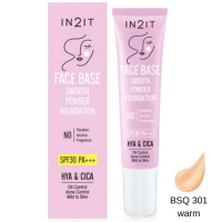 ราคา IN2IT รองพื้นเนื้อแป้ง รองพื้นลิควิดเนื้อครีม เมื่อเกลี่ยจะกลายเป็นแป้ง Face Base Smooth Powder Foundation SPF30 PA คุมมันกันน้ำ หน้าไม่ดรอป 20g (17939751957)