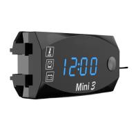 ราคา นาฬิกาอิเล็กทรอนิคส์12V มอเตอร์ไซค์กันน้ำ3 In 1เครื่องวัดอุณหภูมิด้วยมอเตอร์ไซด์โวลต์มิเตอร์กันฝุ่นจอแสดงผลดิจิตอลโวลต์มิเตอร์ไฟ LED อเนกประสงค์ (21494321364)